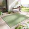 Taracarpet In- & Outdoor Teppich Wetterfest Wohnzimmer Balkon Küchenteppich Flachgewebe sisaloptik meliert Einfarbig Uni grün 200x280 cm
