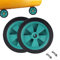 Lot de 2 Roues de Rechange pour Compresseur d'air, Roulettes pour Compresseurs d'air, 12,7 cm Roulettes Anti-chocs Antidérapantes Silencieuses pour Tondeuse à Gazon de Jardin