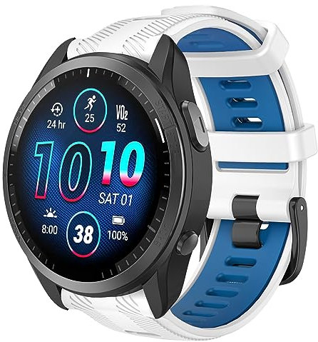 ISABAKE 22MM Cinturino per Garmin Forerunner 945/935/955/965, 22mm Cinturino di Ricambio in Silicone per Fenix 7/Fenix 6/Fenix 6 Pro/Fenix 5/Fenix 5 plus/Quatix 5/Approach S62/S60/MARQ/Descent G1