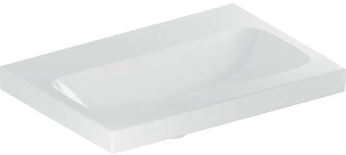 Geberit iCon Light Waschtisch, 60 cm x 42 cm, ohne Hahnloch, ohne Überlauf,501841, 501.841.00.7, Farbe: Weiß