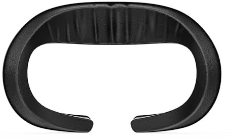 AMVR Soft Leather Face Cushion Pad for AMVR Facial Interface Compatible with Meta/Oculus Quest 3 Accessories (Black, 0.63 inch)