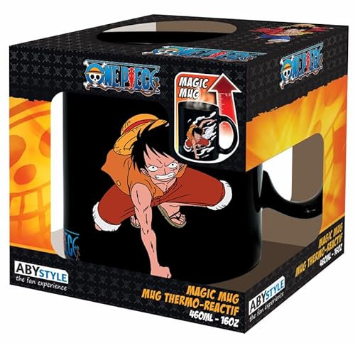 ABYSTYLE – Taza Heat Change 460 ml Luffy & Ace, ABYMUGA443