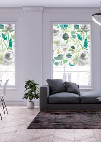 Lister Cartwright Floral Spring Patterned Roller Blinds (120 x 160 cm) | Blackout Blinds for Windows | Bedroom, Bathroom, Kitchen & Door Window Blinds | Easy Fit Child Safety Roller Blinds