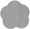 fanquare Grey Placemats Set of 6 Handmade Woven Placemats Round Table Mats Heat Resistant Washable Non-Slip Tablemats for Dining Kitchen Table Decoration 38cm