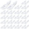 Honeydak 20 Pairs Plastic Shoe Tree Stretcher Sneaker Shaper Adjustable Keep Boot Shape Holder Bulk, White, 34-39 Size