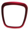 YIJIAVSX Lenkradbezug Innenzubehör Lenkrad Mitte Logo Abdeckungen Aufkleber Trim Für A-UDI A4 B6 B7 B8 A6 C6 A5 Q7 Q5 A3 Auto Styling Lenkrad Aufkleber(Rot)