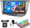 Inefala 2G/64 2DIN Android Autoradio für Seat Leon MK2 2005 2006 2007-2012 Radio CarPlay Android Auto 9 Touchscreen Navi GPS mit WiFi BT FM/RDS Rückkamera Mic