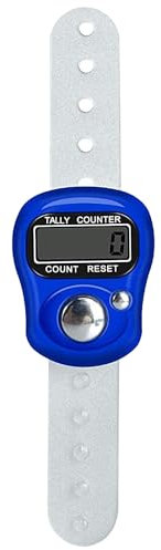 Finger-Handzähler, digitaler Zähler, zurücksetzbarer digitaler Rundenzähler, Strickreihenzähler, mechanischer manueller Clicker für Sport, Höhen, Golf, Stricken und Laufen