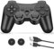 falafaso Play 3 Controller, Wireless Game Controller, Double Shock, Bluetooth, 6-Axis and Joysticks Motion Sensor, 400mah (Black)
