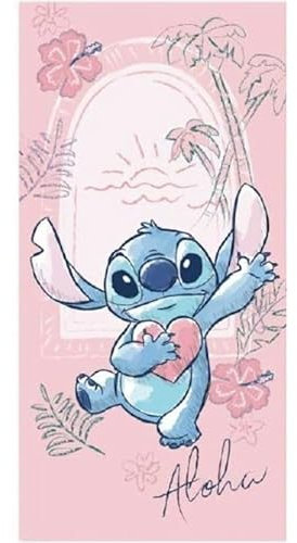 anemone Strandtuch Lilo und Stitch oder Badetuch, Lilo und Stitch, 70 x 140 cm (C)