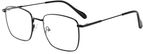 KUKU Blaulichtfilter Brille ohne Stärke für Damen Herren Ultraleichte Metall-Pilotengestell mit Doppelsteg, Langlebig & Blaulichtschutz Ideal für Büro, Gaming & Alltag