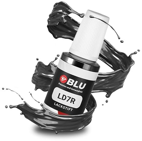 BLU Auto Lackstift Grau kompatibel für VW LD7R GRAU PEPPERGREY | Auto Lack Reparatur Ausbesserungslack