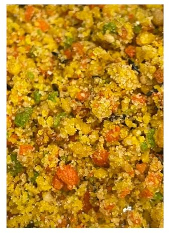 Achatschneckenfutter Fruchtig, Landschnecken Futter, Schnecken-Protein-Kalk-Mischung mit Naturstoffen für den Aufbau der Schneckenhäuser und wachstum (200g)