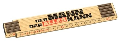 Der Mann Der Alles Kann Zollstock, 2 Meter, Holz, Zusammenklappbar