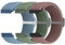 24mm Geflochtenes Armband Kompatibel mit Suunto 9/9 Baro/9 Titanium/D5/7/Ticwatch Pro 5/Fossil Q Machine Hybrid/Nate Hybrid/MK Sofie/Grayson/GMa-s2100/G-shock ga2100 Ersatzarmband für Damen Herren