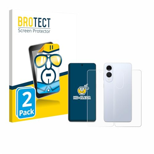 BROTECT 2 Stück Schutzfolie für Samsung Galaxy S25 Edge (Display+Rückseite) Displayschutz Folie Made in Germany, Ultra-Klar