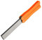Afilador de Cuchillos, Afilado de Piedra Plegable Afilador Cuchillos con Liviano para Herramientas Jardín (ORANGE)