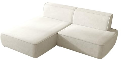 Mirjan24 Sofa mit Schlaffunktion Zuno, L-Form Schlafsofa, 3 Sitzer, Ecksofa mit Schlaffunktion und Bettkasten, Schlafcouch mit Bettkasten, Wohnzimmer Couch (Velo 621, Seite: Links)