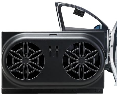 Ventilador extractor para ventana de coche | Radiador Eléctrico Alimentado Por USB 5000 RPM | Ventilador solar para ventilación - para circular aire en ventanas de coches y camiones, viajes en verano