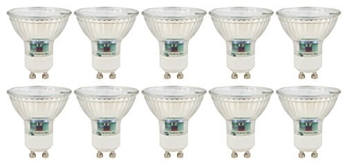 McShine - LED Strahler Leuchtmittel | SP50-10 | GU10, 5W, 400 lm, 110°, warmweiß | 10er-Pack