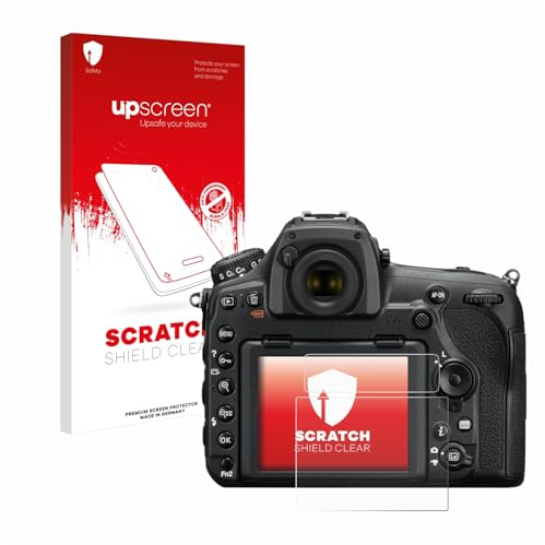 upscreen Schutzfolie für Nikon D850 | Transparenter Displayschutz Made in Germany Kristall-Klar Kratzschutz Anti-Fingerprint