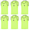 RHINOS sports Leibchen Set (6 Stück) | Nummeriert 1-6 | Gelb | Größe S | Erwachsene