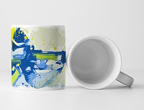 Biathlon IV Tasse als Geschenk, Design Sinus Art