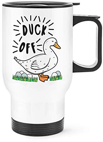 Duck Off Travel Mug Cup with Handle