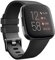 Tobfit Sportbänder Uhrenarmband Kompatibel mit Fitbit Versa 2/Versa/Versa Lite/Versa SE, Weiche TPU-Armbänder Armband für Uhr Zubehör für Damen Herren, Schwarz, Groß