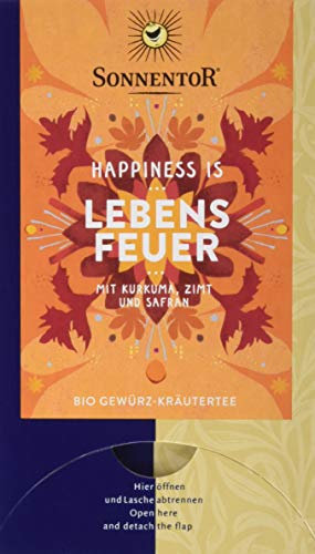 Sonnentor Bio Lebensfeuer Tee Happiness is, 3er Pack (3 x 31 g)