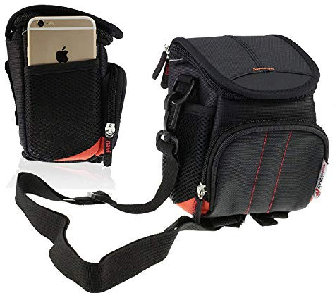 Navitech Black Digital Video/Camcorder Case Bag Cover Compatible with The Panasonic HC-VX980 (Includes Belt and Shoulder Strap)
