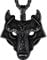 Richsteel schwarz Vikinger Wolf Kopf Anhänger Wikinger Wolf Anhänger mit Keltischer Knot
