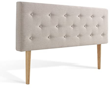 INTENSE DECO Tête de lit capitonnée Théa 160cm Tissu Beige