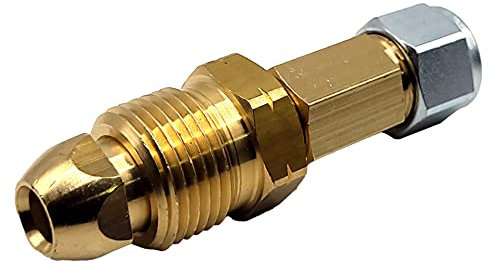 Gomet LPG Gasflaschenadapter auf 8 mm Poly-Rohr Flexi FARO Drehgelenk