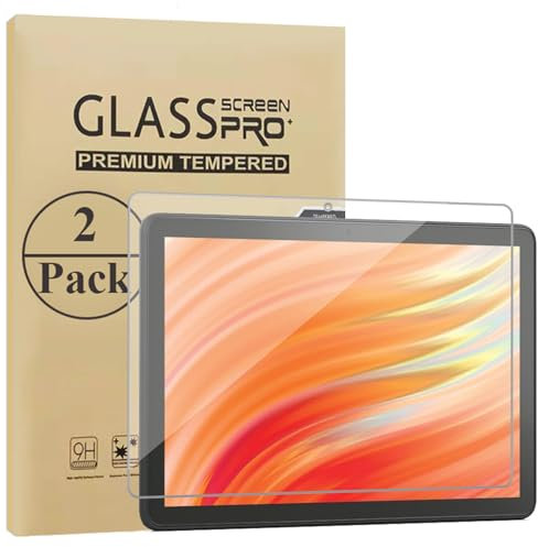 HunDun 2 Stück Schutzfolie für Vortex Btab 10 / Fire HD 10 2023 / Ztab 10, Panzer Schutz Glas Folie Displayschutz