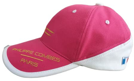 Philippe Combes Paris Casquette Luxe brodée (Rose), Unisexe - Taille Unique réglable -
