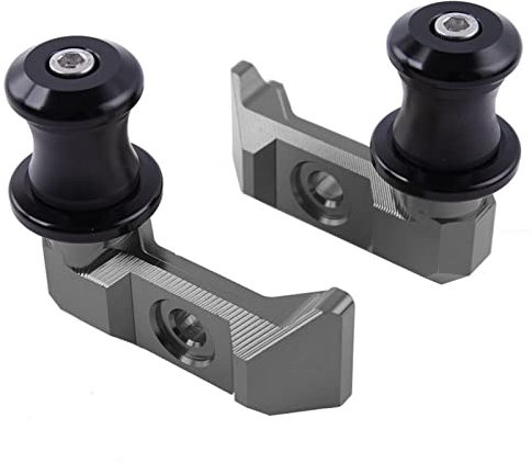 Motocicleta Rueda Trasera Horquilla Eje Deslizador Basculante Soporte Pick Up Cadena Ajustador Para Yamaha FZ07 MT07 FZ MT 07 2014-2021 QAQMHVCVB(Gray)