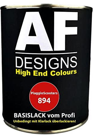 500 ML vernice moto per PiaggioScooters 894 Rosso Dragon pronto all'uso