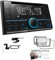Kenwood DPX-7300DAB 2-DIN Autoradio mit Bluetooth Digitalradio DAB+ USB CD passend für Opel Astra H 2004-2010 Satin Stone ohne Canbus