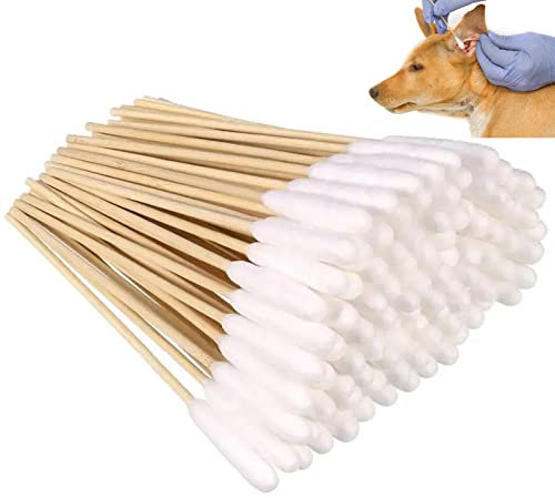 ZLXFT Cotons-Tiges pour Nettoyage des Oreilles de Chien,Coton Tiges Chien et Chat,Coton pour Chien Chats,Nettoyant Oreille Chat,Nettoyant Oreille Chien, for Pets, Dogs, Cats Cure-Oreilles