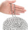 SUS304 Stainless Steel Chain Metal Link Small Light Duty Utility for Home Outdoor Camping Hanging Pet Chain Prevention Theft -Thickness 0.08 inches (2mm)- Length 9.8ft (3m)
