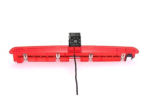 Einparkhilfe Auto Kamera 8 LEDs Nacht Visionen Super HD Farbe Bremsleuchte Rückfahrkamera Ersatz für VW Caddy 2019 2K5945087D VW T6 Heckklappe Hochdach 3.Bremslicht Transporter Business MPV SUV Bus