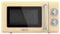 Cecotec Forno a microonde meccanico da 20 litri Proclean 3010 Retro Yellow. in 6 livelli, timer fino a 30 minuti, modalità sbrinamento, design vintage in giallo, finiture in acciaio
