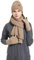 CAMLAKEE Damen Mütze Schal Handschuhe Set Frauen Winter Beanie Wintermütze DamenSchal Handschuh für Teenager Mädchen Kamel