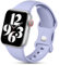 Charlam Compatible con Correa Apple Watch 38mm 40mm 41mm para Mujeres Hombres, Deportivas de Silicona Correas Compatible con iWatch SE Series 9 8 7 6 5 4 3 2 1, 38mm/40mm/41mm, Lila