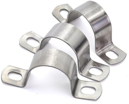 MgcTolBox U-Collier de Serrage Tuyau Robustes Ø32 mm, Collier de Fixation Inox - Tuyau Pour Fixation/Attache Tube - 10 Pcs