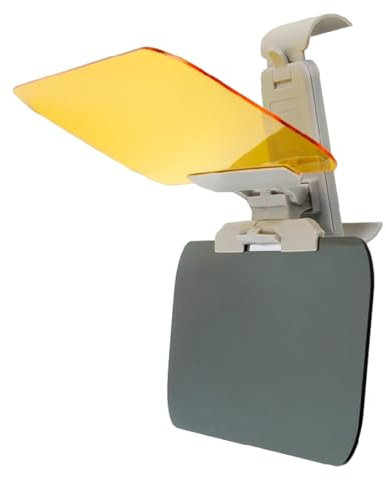 Pare-soleil de voiture en verre anti-éblouissement, protection solaire pliable, pare-soleil de voiture bloquant les UV 2 en 1, protection oculaire filtrante UV sûre, visière anti-éblouissante transpar