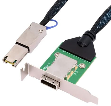 chenyang Mini SAS SFF-8088 auf SFF-8088 26Pin externes Verlängerungsdatenkabel PCBA mit Low Profile Halterung