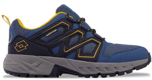 Lotto Unisex Sneaker, Midblue/Yellow, 45 EU