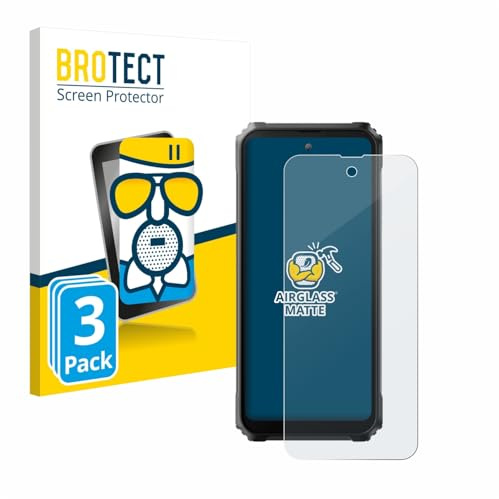 BROTECT Schutzglas für Blackview BL9000 | 3 Stück Entspiegelnder Displayschutz Made in Germany Schutzfolie Matt Kratzfest 9H Anti-Fingerprint Einfache Montage